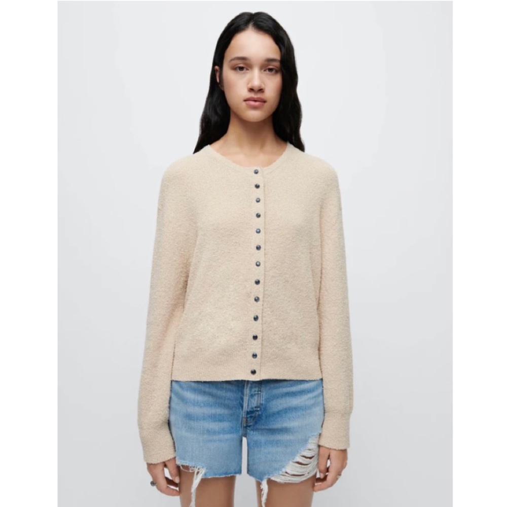 NWT Re/Done 90s Snap Front Cardigan